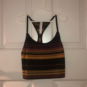 Ribbed Striped Crop Top